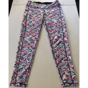 Lilly Pulitzer Leggings Size Medium Blue Pink Neptune's Net